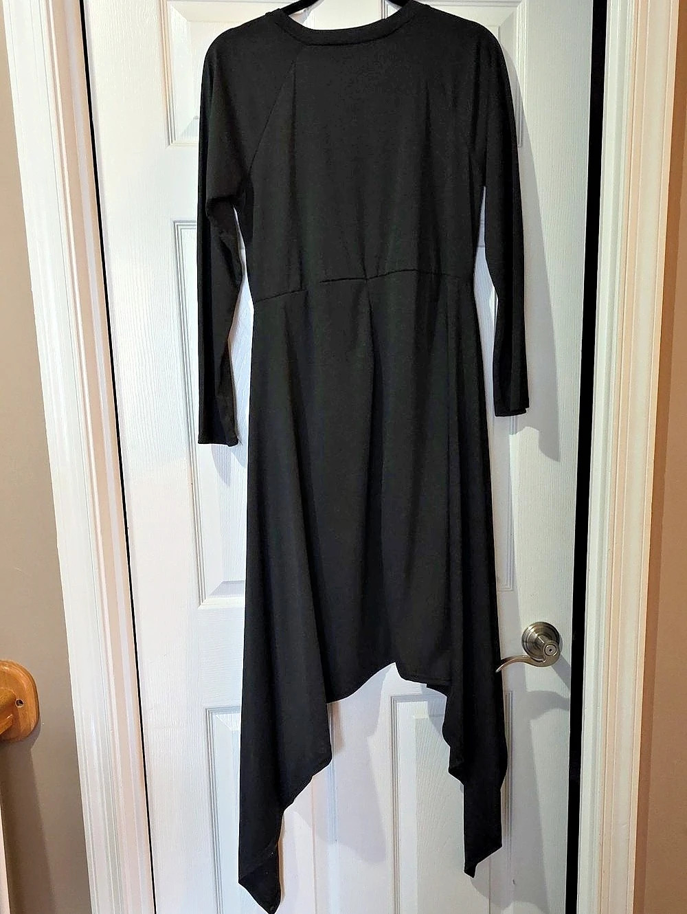 Black Asymmetrical Maxi Dress Like New